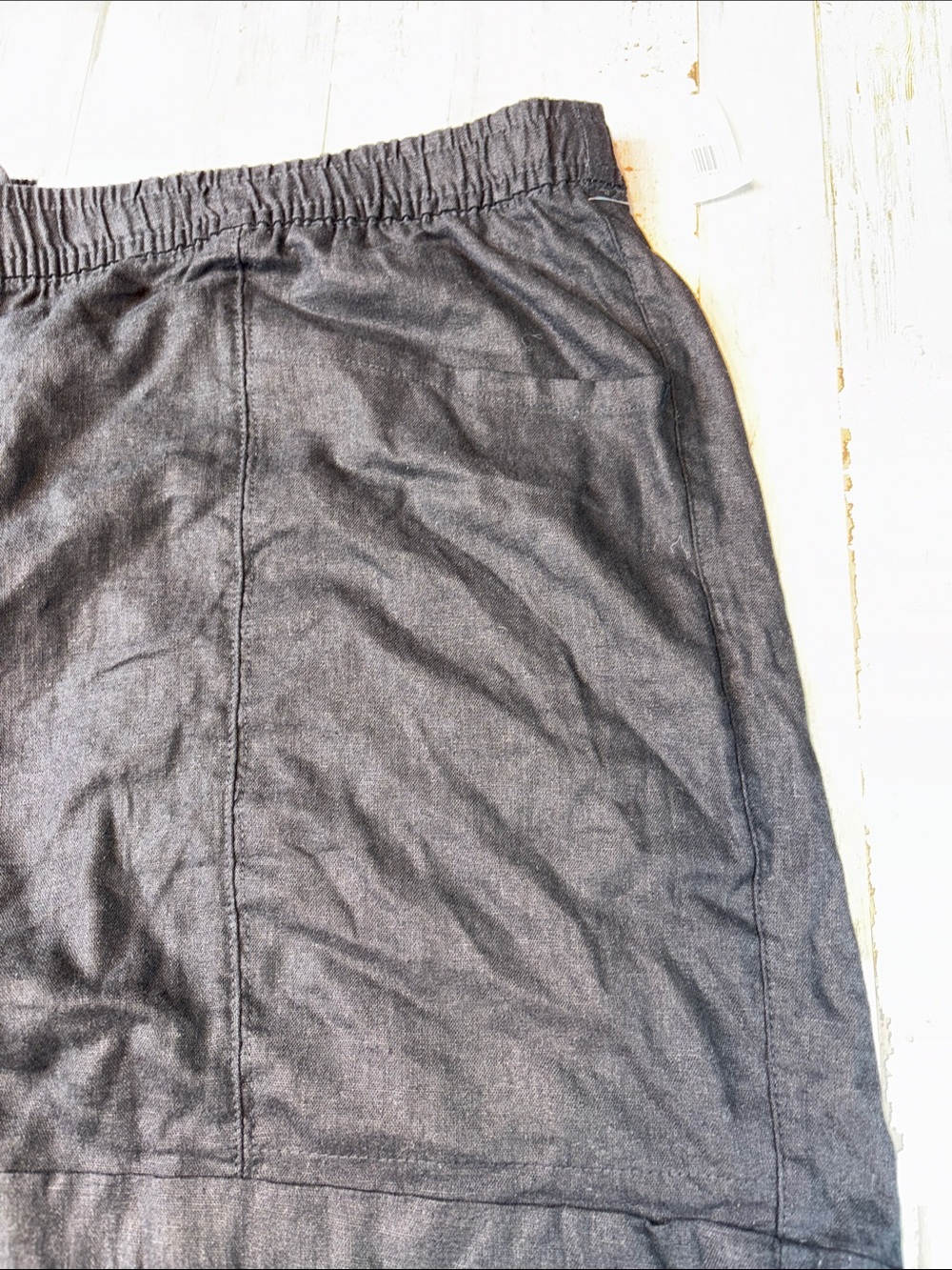 Old Navy Linen High-rise Black  Drawstring Shorts plus size 4X NWT! - Picture 9 of 13